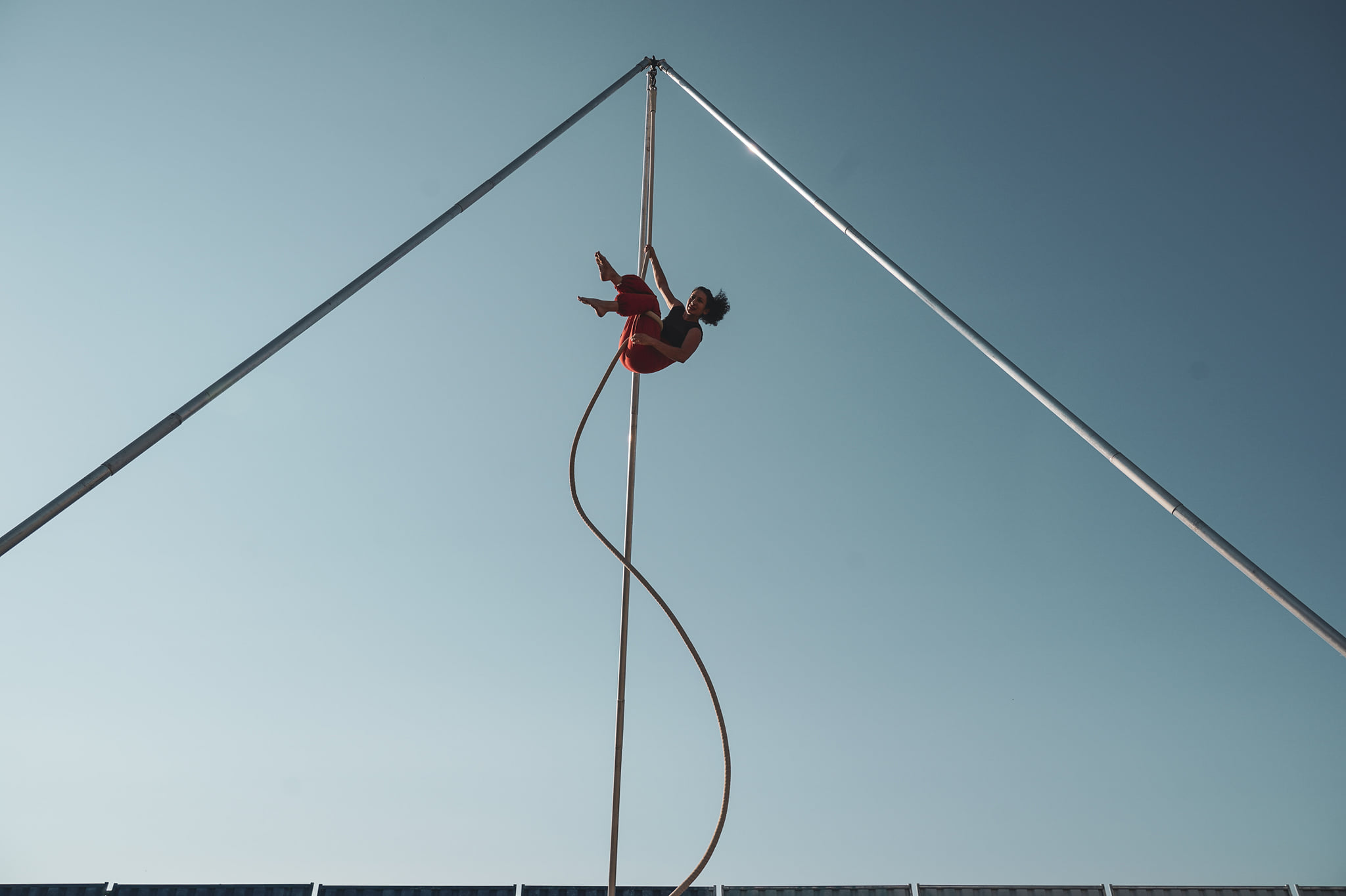 Stage de tissu / corde à l'école de cirque En Piste de Cesson-Sévigné-Rennes Metropole